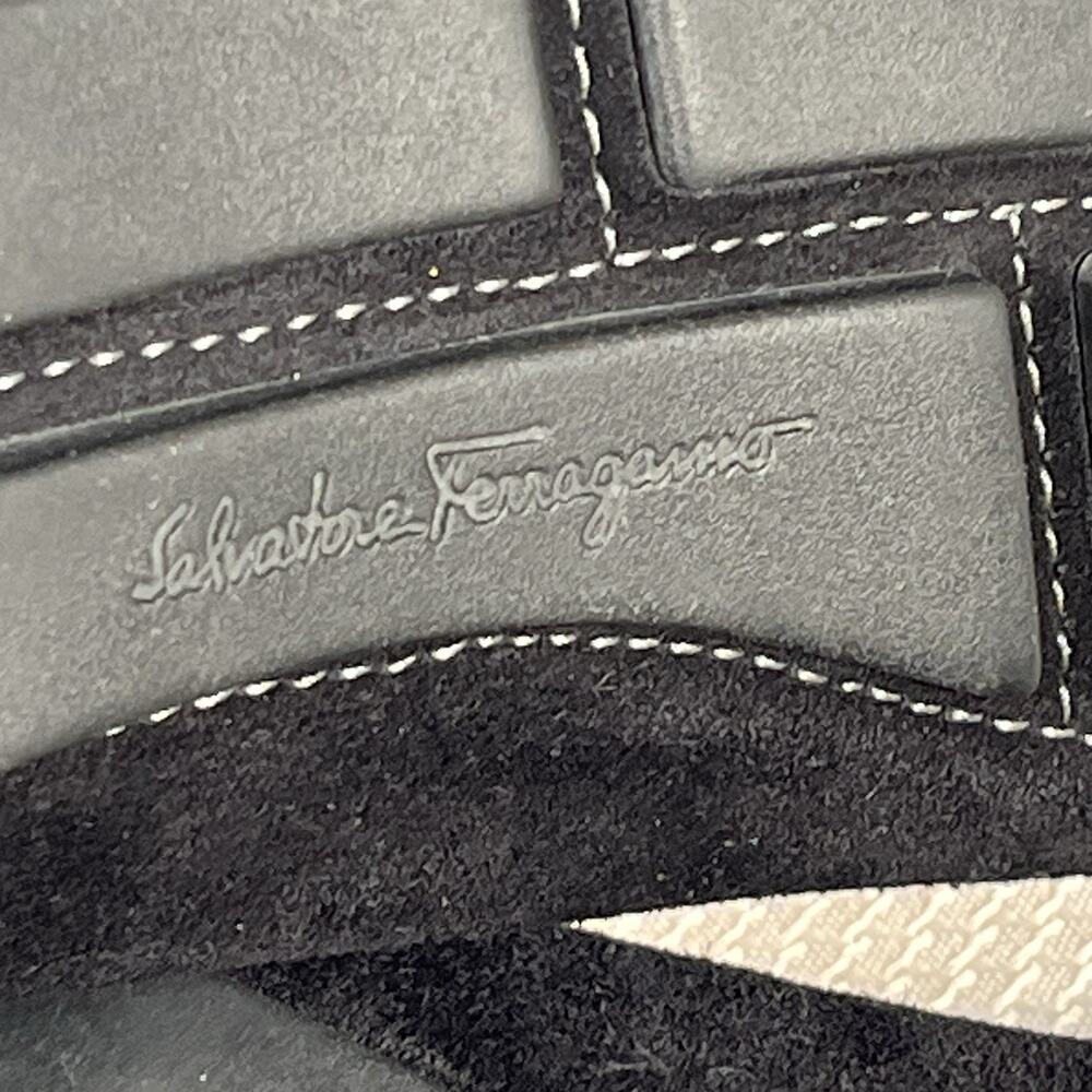 Salvatore Ferragamo Woman’s Black Velvet Sarno Flat Loafer Black‎ Size 5.5 - Picture 12 of 13